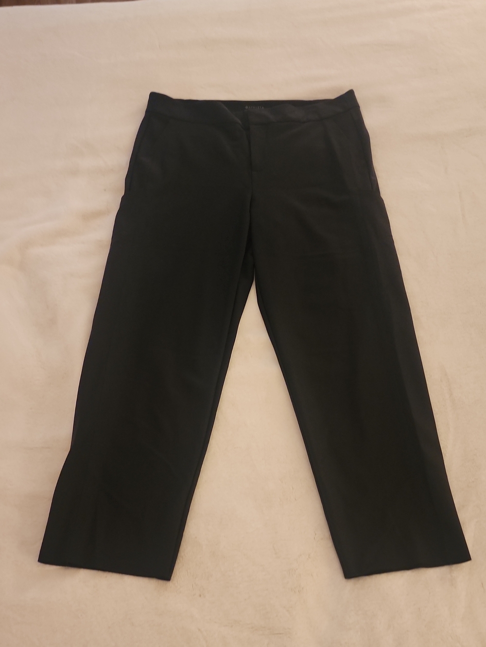 Athleta Stellar Straight Black Crop  Pant